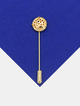 Основа для броши с основой для плетения, 57мм, позолота, У015