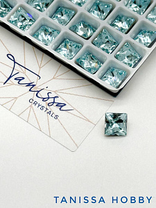 Кристалл квадрат Square Aquamarine, 6мм, Tanissa Crystals, СТ324
