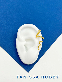 Кафф змея, позолота, Е233