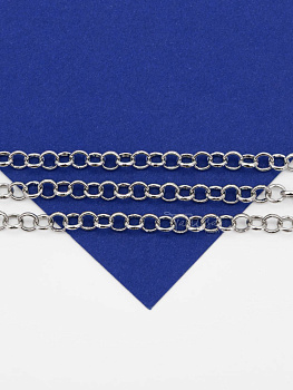 Цепочка ролло 5мм, родий, 50 СМ. СН049