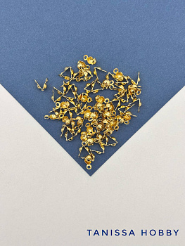 Каллоты 3,5мм, позолота, 5гр (70 шт), ОПТ151