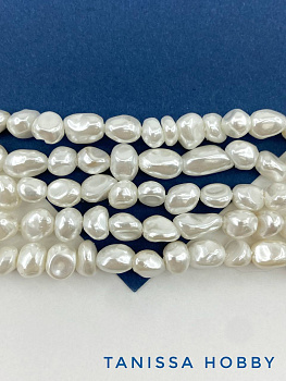 Жемчуг Майорка барочный рис, 5-8мм, 1/2 нити, МА103