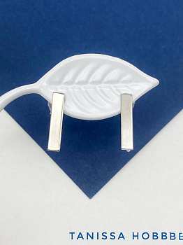 Швензы пусеты палочка 15х3мм, родий, Е903