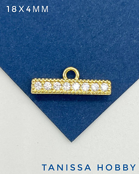 Коннектор многорядный на 7 нитей, позолота, Р310