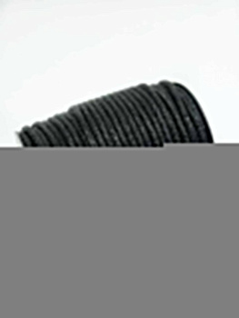 Стразовый шнур, черный JET, 5мм, полый, 10СМ, Л57