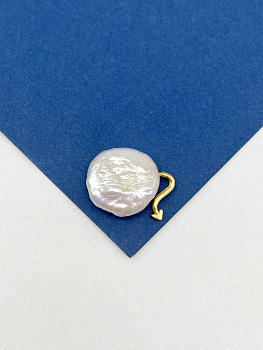 Хвостик для вклейки, 11х5мм, штука, позолота, В119