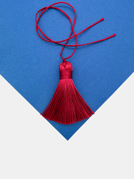 Кисточка для четок, 5см, красный, КИ021