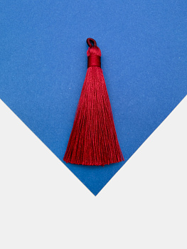 Кисточка для четок, 7см, красный, КИ015