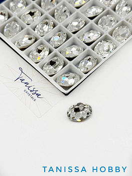 Кристалл овал Oval, Crystal, 14х10мм, Tanissa Crystals, СТ520