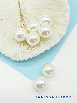 Жемчуг Майорка круглый 12мм, бусина, Категория В, ШТУКА, МА109