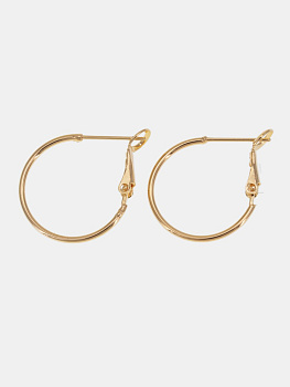 Швензы кольца итальянский замок, 20мм, позолота, Е719