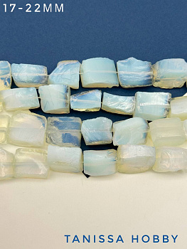 Лунный камень, необработанный, 17-22мм, бусина, Б235