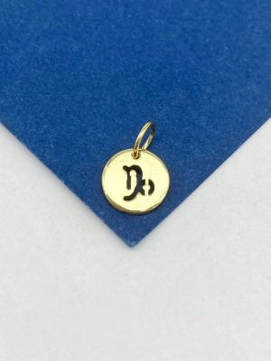 Знаки зодиака, латунь, позолота (Козерог)