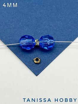 Разделители для бусин, фриформ, 4мм, позолота, ШТУКА, Р723