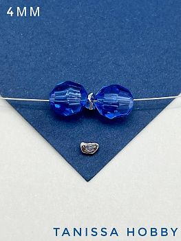 Разделители для бусин, фриформ, 4мм, родий, ШТУКА, Р717