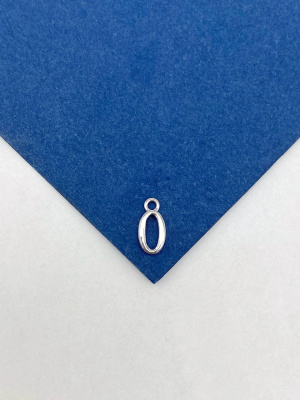 Цифры подвески 9мм, родий (0)