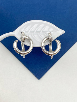 Швензы английский замок, гвоздь, родий, ШВ201