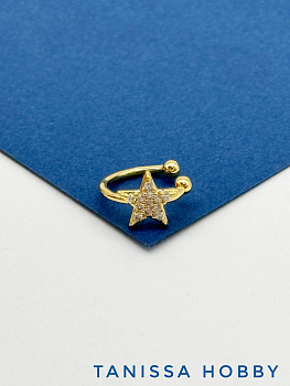 Кафф звезда, позолота, Е624