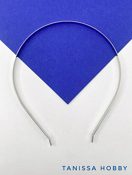 Ободок основа 5мм для короны венка ободка, серебро, Л67