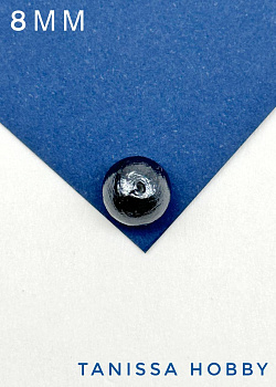 Хлопковый жемчуг 8мм, черный. Япония. ЖХ47