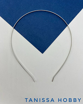 Ободок основа 3мм для короны венка ободка, серебро, Л30