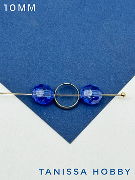 Коннектор круг 10мм, рамка, позолота, А231