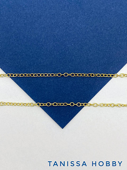 Цепочка тонкая 2,5х2мм, позолота, 50СМ. СН142