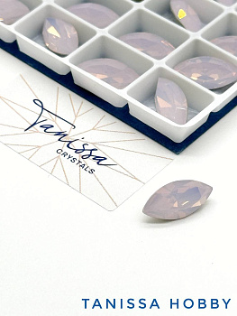 Кристалл наветт Rose Water Opal, 15х7мм, Tanissa Crystals, СТ353