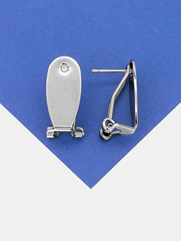 Швензы основы для вклейки итальянский замок, родий, 727