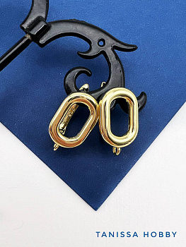 Швензы овалы английский замок, позолота, 234