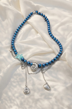 Набор к практикуму для новичков «Чокер своими руками», родий, МК038Р