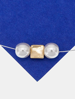 Бусина разделительная квадрат 5мм, позолота, ШТУКА, С811