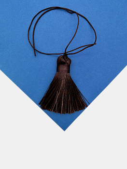 Кисточка для четок, 5см, коричневый, КИ022