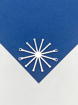 Подвеска коннектор, основа для Мандалы, 12 лучей, 35мм, сталь, МАН024