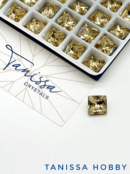 Кристалл квадрат, Square Light Colorado Topaz, 6мм, Tanissa Crystals, СТ323