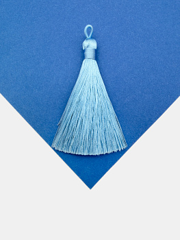 Кисточка для четок, 7см, голубой, КИ016