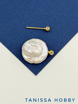 Бейл для вклейки с силиконом, 3мм, "рука", позолота, В309