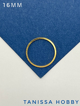 Коннектор Кольцо неразъемное 16мм, Категория В, позолота. М507