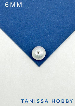 Хлопковый жемчуг 6мм, белый. Япония. ЖХ02