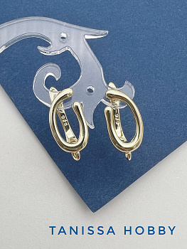 Швензы петля, английский замок, позолота, 331