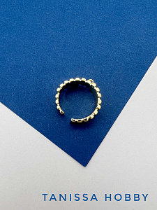 Основа для кольца с петлей, позолота, У027