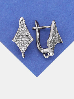 Швензы английский замок, ромб, родий, 806