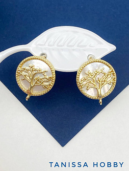 Швензы английский замок, перламутр дерево, позолота, 623