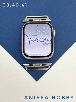 Коннектор для ремешка смарт часов Apple Watch, размеры 38, 40,41- 22мм, пара Ш303