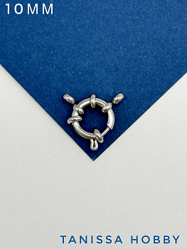 Карабин замок, 10мм штурвал, сталь, Ч311