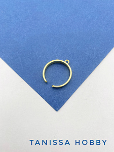 Основа для кольца с петлей, позолота, У063