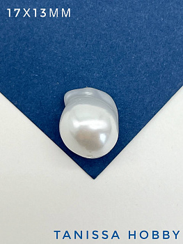 Жемчуг акриловый барочный, 17х13мм, штука, МА111