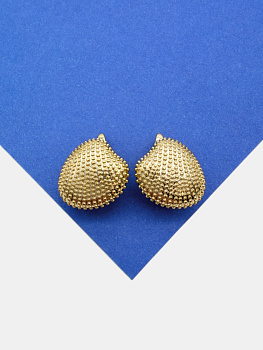 Швензы ракушка гребешок, английский замок, позолота, 320