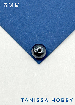 Хлопковый жемчуг 6мм, черный. Япония. ЖХ46