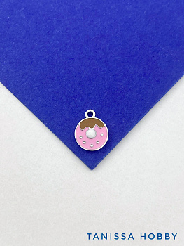 Подвеска пончик, эмаль, 8мм, сталь, Ш428